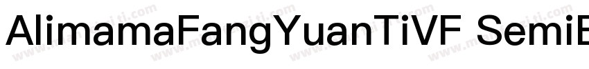 AlimamaFangYuanTiVF SemiBoldRound字体转换